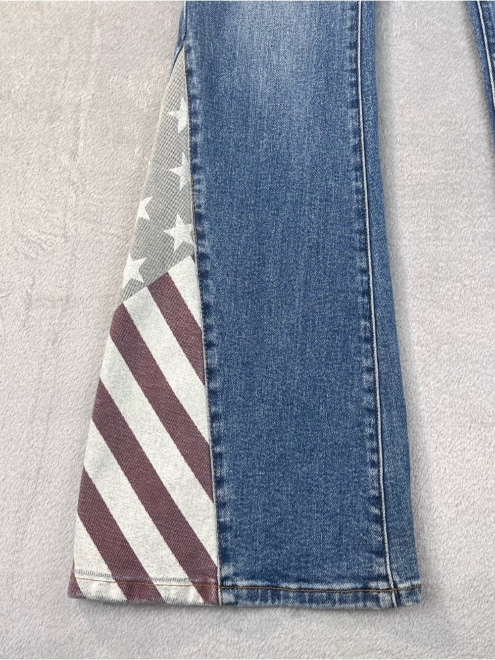 Judy Blue HW Americana Flare Jeans NWT $85 Size 7/25 High Rise USA Flag Denim - Picture 4 of 14